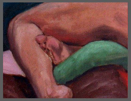 painting leg of a woman